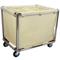 Сервировочные тележки Тележка для прачечной из нержавейки White фото