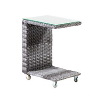 Сервировочные тележки Стол Нагпур боковой на роликах, серый фото