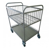 Сервировочные тележки Тележка для прачечной из нержавейки Three фото