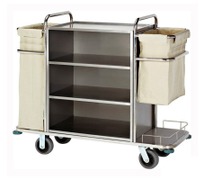 Сервировочные тележки Тележка для горничных из нержавейки фото